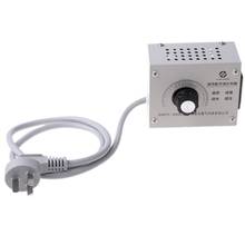 Regulador de tensão controlável, 4000w, 220v, brilho, ajuste de temperatura, ventilador, motor de velocidade, dimmer elétrico 2024 - compre barato