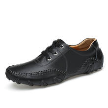 Zapatos de Golf de cuero impermeables para hombre, zapatillas transpirables antideslizantes, informales, color blanco negro 2024 - compra barato