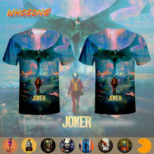 Camiseta del Joker de DC para hombre, camiseta 3D WHOSONG, chaqueta divertida de manga corta, camiseta de estilo gótico, camisetas de nuevo diseño, ropa divertida, 2019 2024 - compra barato