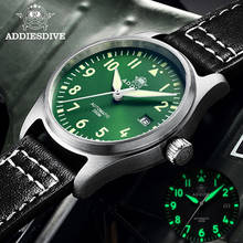 ADDIES Business Automatic Watch Men NH35A Pilot Watch 316L Steel Watches C3 Luminous Mechanical Wristwatch Diver Watches 200m 2024 - buy cheap