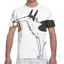 Camiseta masculina e feminina codificada borzoi-mothman, camisa de manga curta para meninos e meninas 2024 - compre barato