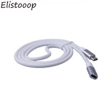 USB 3,1 type-C-type-c кабель-удлинитель для передачи данных с разъемом «Папа-USB-C» и «мама» 1 м для Macbook 2024 - купить недорого
