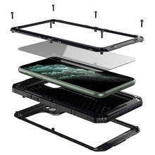 Роскошный металлический алюминиевый водонепроницаемый чехол для телефона для Iphone Xr X 6 6s 7 8 Plus Xs Max противоударный пылезащитный сверхпрочный чехол 2024 - купить недорого