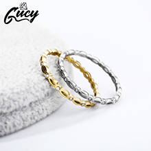 Gucy anéis na moda simples design vintage cor dourada e prateada aaaa zircônia cúbica para mulheres joias 2024 - compre barato