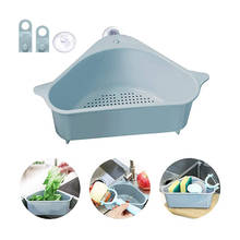 Triangle Sink Filter Rack Multifunction Kitchen Fruit Drain Storage Baskets Suction Cup Kitchen Hanging Sponge Strainer Racks 2024 - buy cheap