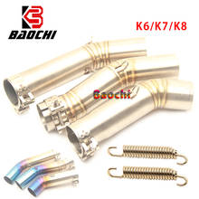 Tubo de conexión de Escape para motocicleta, silenciador de tubo medio para Suzuki GSX R600, R700, GSXR600, K7, K8, K6, GSXR700, GSXR750, GSXR800 2024 - compra barato