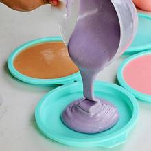 6Inch Silicone Round Rainbow Cake Mold Baking Pan Non-stick   Silicone Pizza Mold for Rainbow Cake Fondant Decoration Tools 2024 - buy cheap