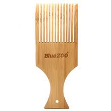 Anti-static Bamboo Hair Pick Comb Scalp Massage Wide Tooth Detangling Combs Afro  2024 - buy cheap