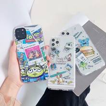 Oryksz adorável dos desenhos animados transparente silicone caso de telefone para iphone 11 pro max 7 8 plus x xs xr xs max capa macia fundas coque 2024 - compre barato