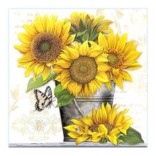 Oil Floral Sunflower Butterfly Diamond Painting Round Full Drill Nouveaute DIY Mosaic Embroidery 5D Cross Stitch Home Decor Gift 2024 - buy cheap