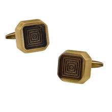 Retro Square Labyrinth Cufflinks Fashion Men's Jewelry Gifts Casual Dating Business Banquet French Shirts Cuff Links 2024 - buy cheap