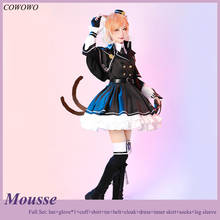 Anime! Arknights Mousse Battle Suit Cat Maid Dress Lovely Uniform Cosplay Costume Halloween Easter Outfit Women Free Shipping 2024 - buy cheap