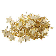 100x Gold Star Head Split Pin Metal Brads Paper Fasteners for Scrapbooking Paper Craft Card Making Kids DIY Craft 2024 - buy cheap