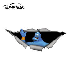 Jump Time 13cm x 4.8cm Aladdin Vinyl Sticker Torn Metal Decal Film Funny Car Stickers Window Bumper Cartoon 3D Car Styling 2024 - buy cheap