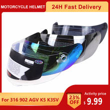 Visera de motocicleta antiarañazos, protector de viento, lente de casco, visera de repuesto de cara completa para 316 902 AGV K5 K3SV, accesorios de motocicleta 2024 - compra barato