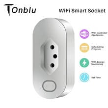 Smart Home WiFi Plug Power Remote Control Socket Standard With Energy Monitor Tuya APP Control Works With Google Assistant Alexa 2024 - buy cheap