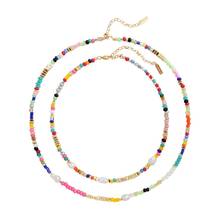 2019 New Handmade Bohemian Beaded Choker Collar Necklace Women Vsco Girl Love Initial Letter Chocker Necklaces Boho Jewelry 2024 - buy cheap