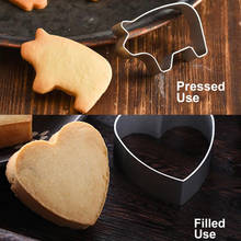 Moldes cortadores de galletas de aleación de aluminio, moldes de galletas con forma de Animal lindo para dulces, utensilios de pastelería para Decoración de cocina 2024 - compra barato