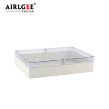 Caja de conexiones de cubierta transparente rectangular, 263x182x60mm, con tornillos a prueba de agua, de plástico ABS, para exteriores 2024 - compra barato