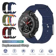 2020 New Watch Band Classic Premium Canvas Replacement Wristband Waterproof Sports Band Strap For Amazfit T-Rex Smart Watch 2024 - buy cheap