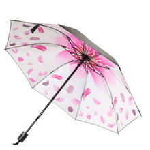 Flor colorida pintura dentro do guarda-chuva homens e mulheres sol anti uv fold chuva guarda-sóis senhoras ao ar livre presentes de alta qualidade 2024 - compre barato