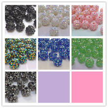 loose bracelet dgyt354 10*12 mm black blue mixed 7 Color loose DIY Resin crystal  Beads fit Basketball Wives  2024 - buy cheap