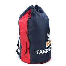 Bolsa de Taekwondo negra de buena calidad para artes marciales, bolsa protectora MMA para traje para niños y adultos, mochila TKD WTF, bolsa de entrenamiento para deportes al aire libre 2024 - compra barato