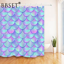 High Quality Shower Curtain Abstract Mermaid Scales 3D Print Bathroom Curtains Mildew Proof with 12 Hooks Cortina De Ducha 2024 - buy cheap