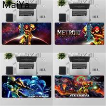 Maiya qualidade superior metroid fusão único desktop pad jogo mousepad frete grátis grande mouse pad teclados esteira 2024 - compre barato