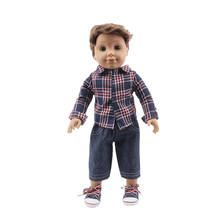 Logan Doll-Conjunto de 2 unids/set + zapatos para muñeca de 18 pulgadas americana y 43Cm, accesorios de ropa para muñeca recién nacida, juguetes para niña 2024 - compra barato