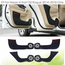 Inner Car Door Protective Pad Kick protection Pad Cover Kit Trim Accessories For Nissan X-Trail X Trail T32 Rogue 2014 - 2018 2024 - buy cheap