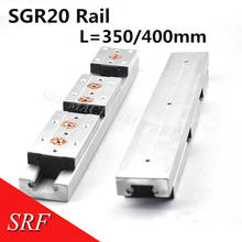 Double Axis Roller linear-guide SGR20  L=350/400mm Linear-motion-rail slide block 2024 - buy cheap