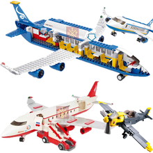 City Air Plane Passenger Airport Building Blocks Brick WW2 Military Germany Army Air Forces BF-109 Fighters Plane Toys 2024 - buy cheap