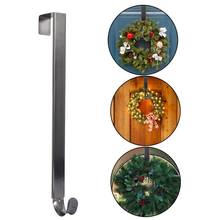 Christmas Wreath Hanger Retractable Metal over the Door Wreath Holder Hook 2024 - buy cheap