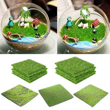 15/30cm Simulation Moss Turf Lawn Wall Green Plants DIY Artificial Grass Board Wedding Mini Garden Micro Landscape Decor 2024 - buy cheap