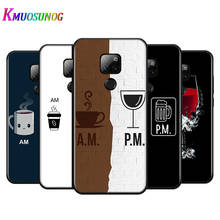 Taza de café para Huawei Y9A Y8P 2020 Y8S Y7A Y9 Y7P Y5P Y9 Y7 Y6 Y5 Prime Pro 2019 2018 2017, funda negra para teléfono 2024 - compra barato