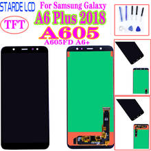 Pantalla LCD A605 para Samsung Galaxy A6 Plus 2018, Pantalla Completa A605FD A6 + A605F A605FN, reemplazo de digitalizador de pantalla táctil LCD 2024 - compra barato