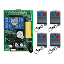Interruptor sem fio, 220v, 2 canais, 2 canais, rf, porta da garagem, lâmpada, transmissor e receptor,
