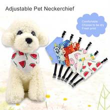 Cartoon Cat Dog Bandana Bibs Scarf Collar Adjustable Pet Cute Heart Neckerchief Scarf Waterproof Saliva Towel for Cats Dog Puppy 2024 - buy cheap