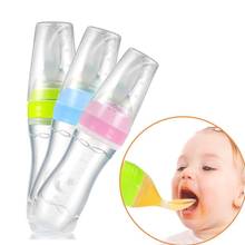 Infant Kids Toddler Nipple Pacifier Baby Feeding Spoon Tools Milk Bottle Silicone Unique Spoon Lid Food Supplement 2024 - buy cheap
