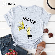 Jfuncy camisetas de algodão tamanhos grandes mãe t camisas femininas engraçado impressão tees jovens meninas verão encabeça estudantes tshirts 2024 - compre barato