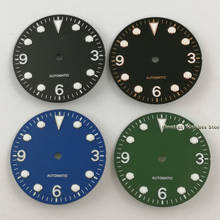 Goutent-esfera de reloj estéril, accesorio para NH35/NH35A, ETA2824/29,2 Miyota 2836/8205/821A DG2813/8215, 3804mm, color negro/azul/verde 2024 - compra barato