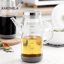 Transparent Oil Bottle High Borosilicate Glass Vinegar Olive Oil Cruet with Handle Soy Sauce Bottle Kitchen Scale Oil Container 2024 - buy cheap