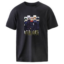 Oversize T shirts Jujutsu Kaisen Harajuku Black Graphic Tee Shirt Summer Short Sleeve Loose O-Neck Top 2021 Homme Vintage Tshirt 2024 - buy cheap