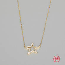 2020 Fashion Charm Pure 925 Silver Original 1:1 Copy, Gorgeous Star Shape Exquisite Wild Necklace Female Luxury Jewelry Gifts 2024 - buy cheap