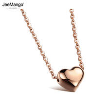 JeeMango-collar de acero inoxidable 316L para mujer, Gargantilla, Color plata y oro rosa, joyería JN19086 2024 - compra barato