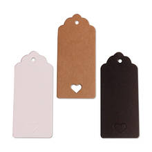 4X9Cm Kraft Paper Tags With Love Heart Hollow Blank Swing Tag For Hand Made Chocolate Packaging Card Party Gift Wishes Labels 2024 - buy cheap