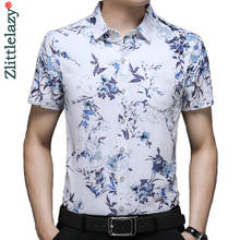 2021 camisas havaianas masculinas para homens, roupas florais, moda, bolso, verão, camisa de manga curta, vestido de luxo, roupa casual, camisa 01 2024 - compre barato