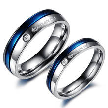 Простое индивидуальное парное кольцо, циркониевое титановое стальное студенческое кольцо, счастливое милое парное кольцо, Бесплатная доставка, ювелирное изделие VR634 2024 - купить недорого