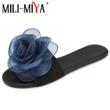 MILY-MIYA Casual Women Sandals All Match Pu Leather Slip on New Style Flower Outside Low Heel Flats Women Sandals Size 34-43 2024 - buy cheap